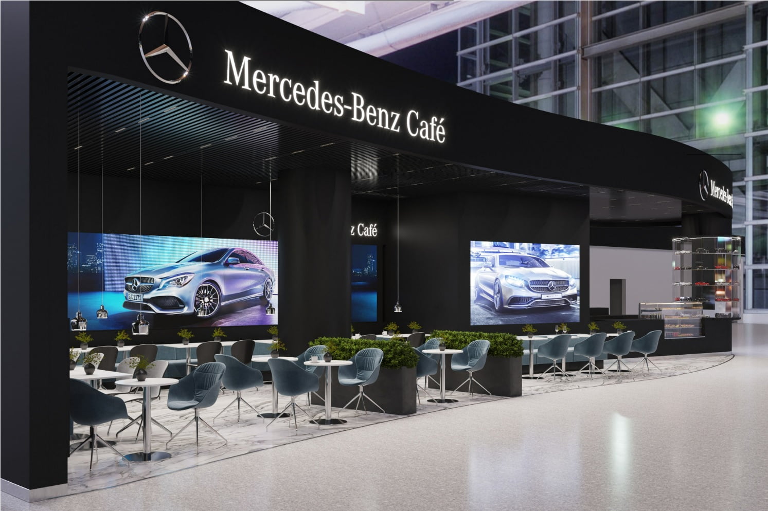 «Mercedes-Benz Cafe» в Шереметьево.
